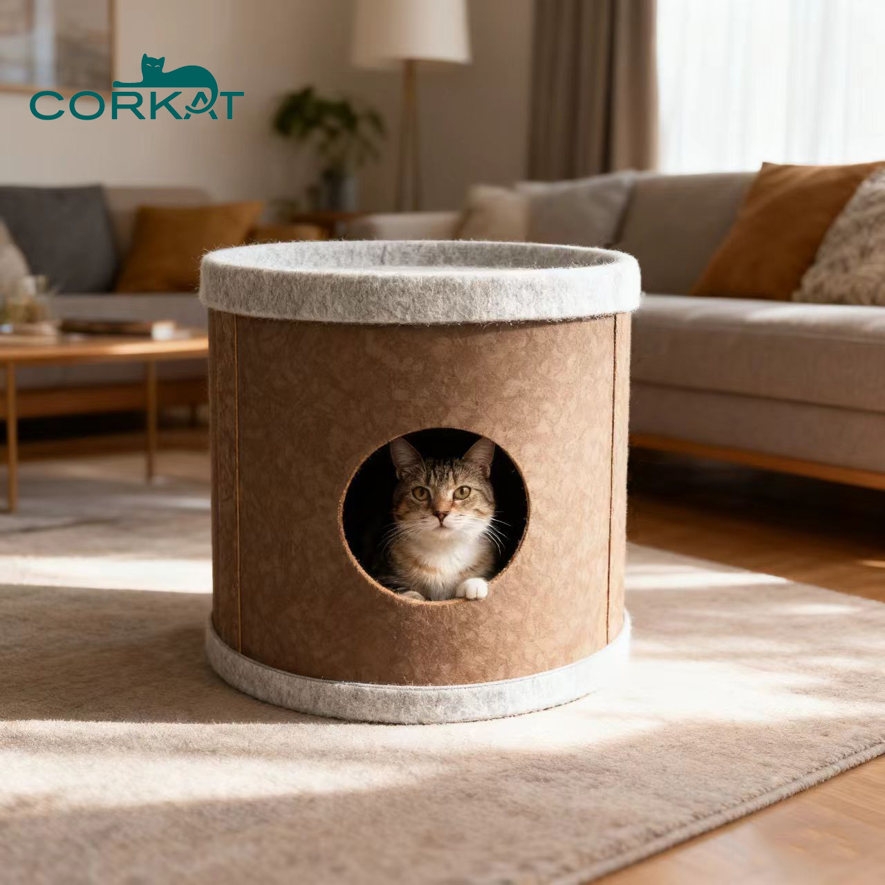 cozy cat cave bed